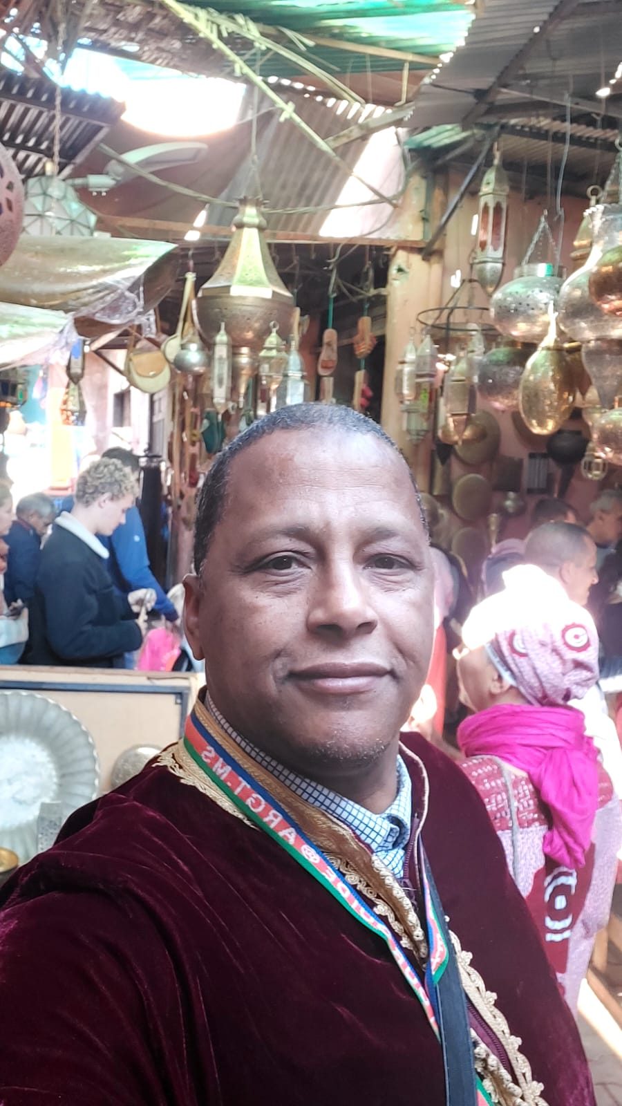 Amid Marrakech's lantern souks