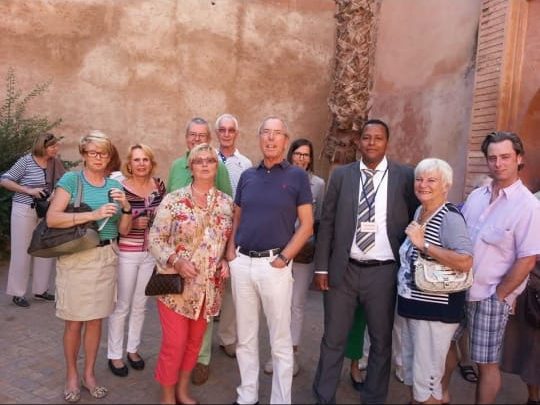 Riad courtyard visit