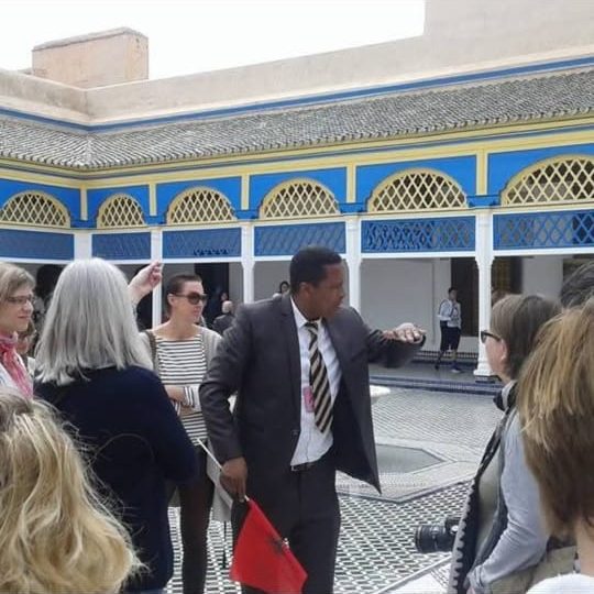 Guiding at Bahia Palace